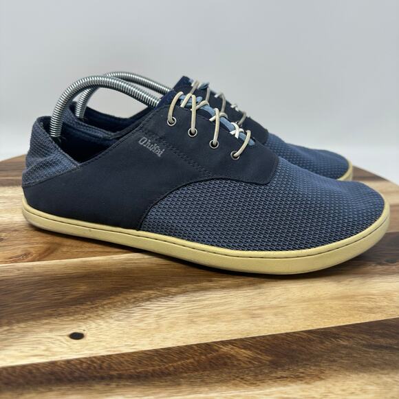 Olukai Nohea Moku Men Blue Lightweight Mesh Slip On Sneakers Size US 10 - Picture 1 of 8